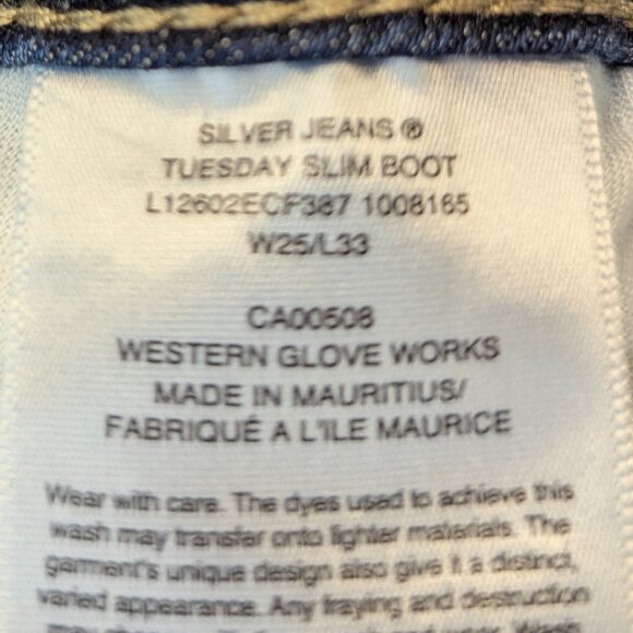 Silver Jeans Co. Size 25/33 Tuesday Slim Boot - Picture 7 of 15